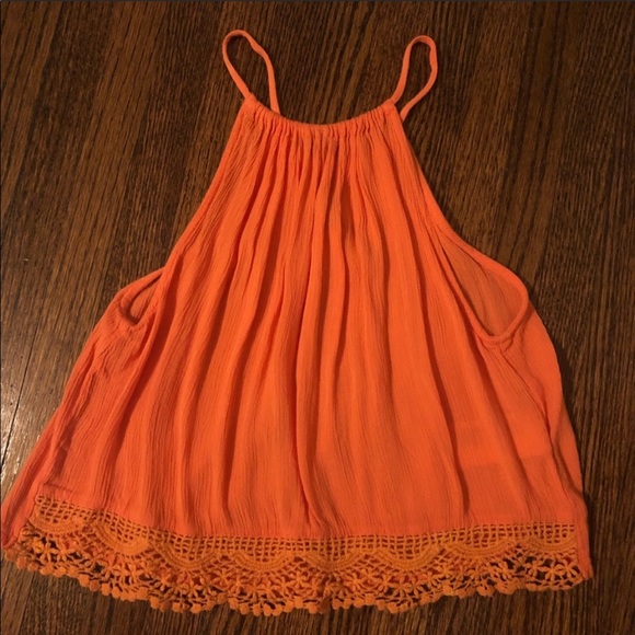 H&M Tops - NWOT H&M | Orange Boho Crop Tank Top